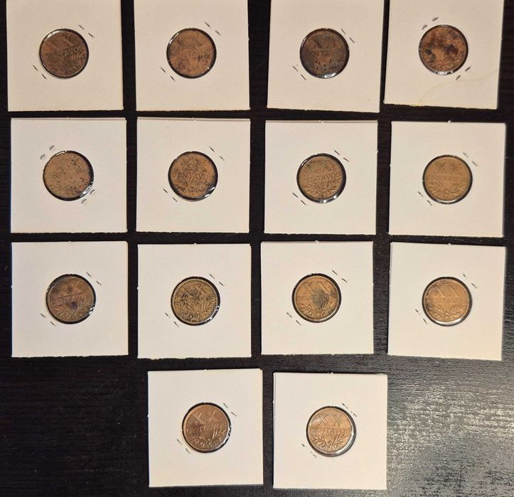 Moedas XX centavos -1a Republica (Numistatica)