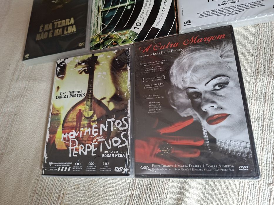 Conjunto de cinco dvds filmes portugueses por 14 euros