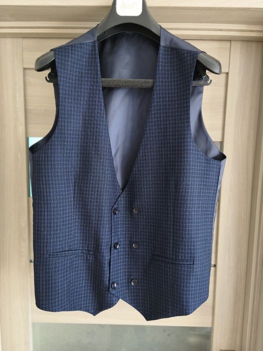 Костюм синій трійка Delmond slim fit синій