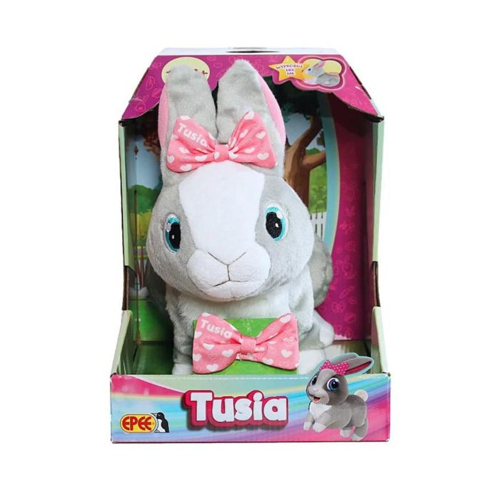 Tusia królik interaktywny zabawka efekty dźwiękowe kica rusza uszkami