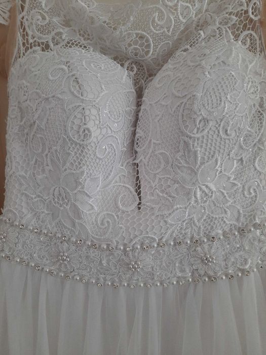 Suknia ślubna - Biała + etola gratis