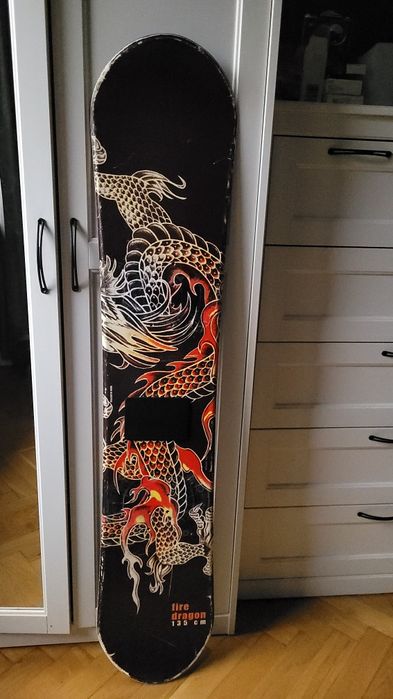 Deska snowboard fire dragon 135cm anti slip