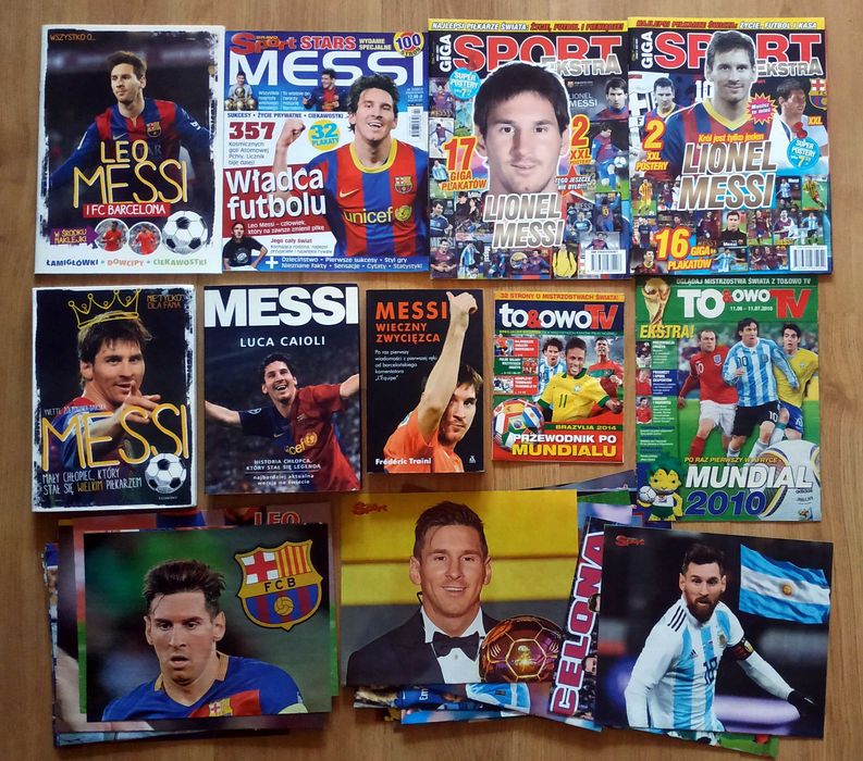 Messi Fc Barcelona Zestaw Gazet, Książki, Plakaty