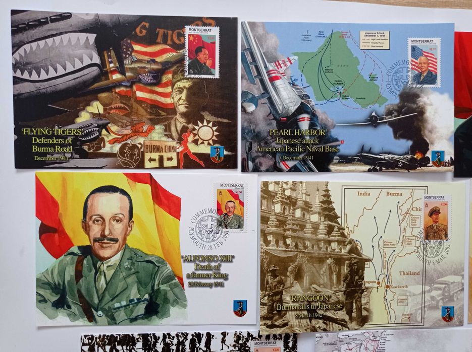 Chiny -Montserrat - Commemoration Plymouth - Mao Tse-Tung + inne