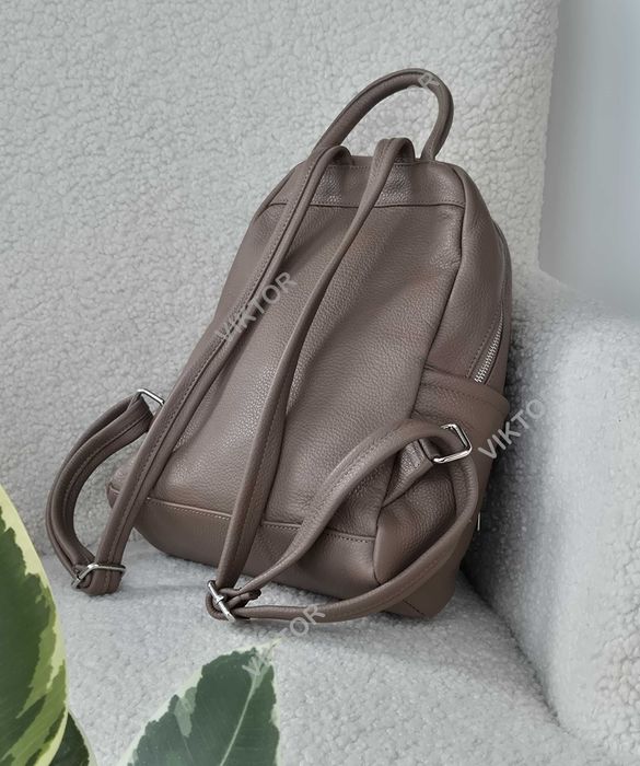 Кожаный рюкзак на 3 отдела, итальянский. Шкіряний рюкзак