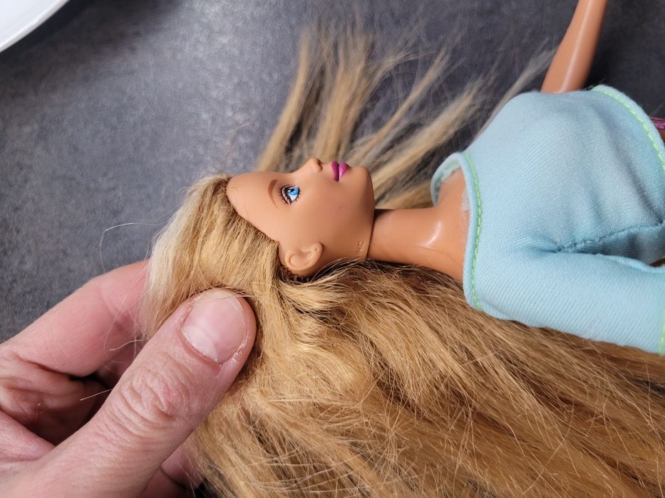 lalka barbie vintage butterfly art