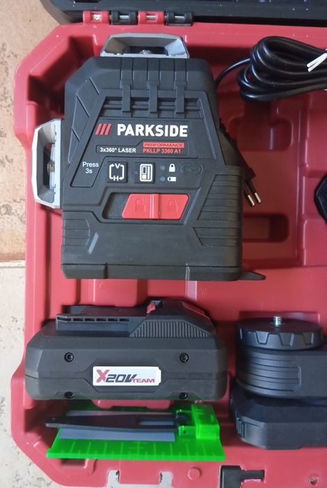 Laser 16 linhas 360° com bateria 4Ah Parkside Performance 20V