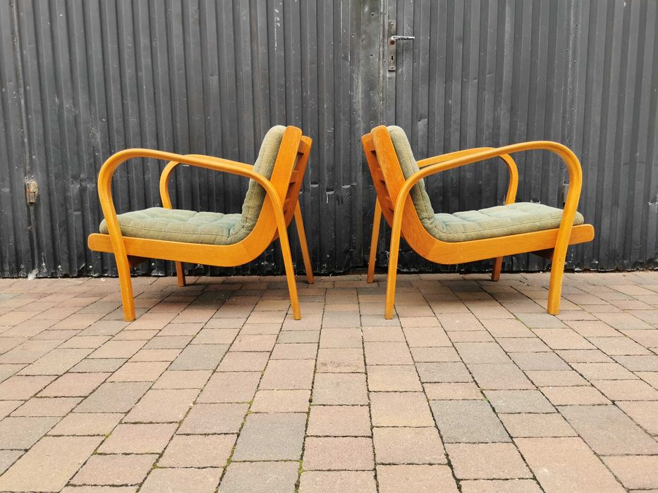 Fotel ART DECO Kropáček & Koželka, Czechosłowacja '40-'60, Retro, PRL