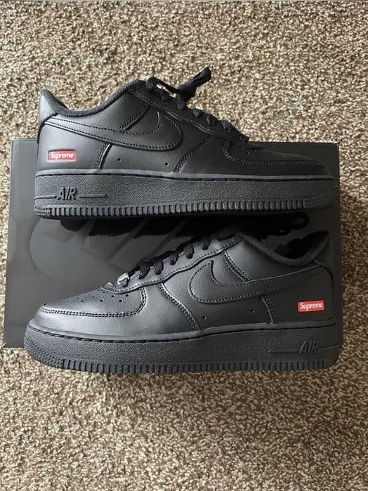 Nike Air Force 1 Low Supreme Czarny  43