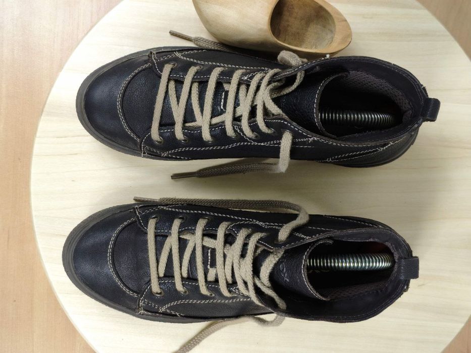 Buty Botki r. 37,5 Geox Respira damskie skorzane sznurowane