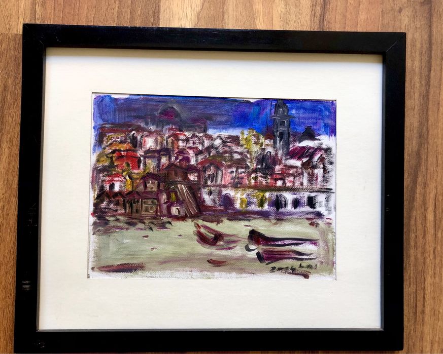 Quadro Ribeira pintado a leo