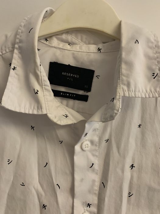 Koszula męska Reserved slim fit biała XS 34