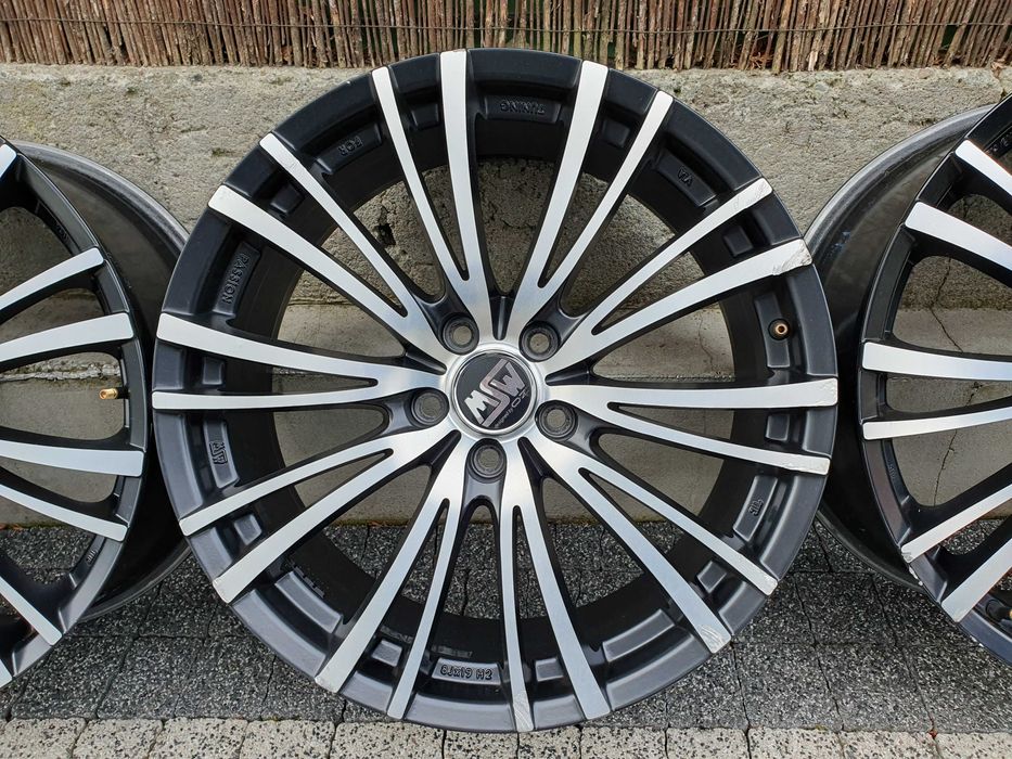 4x Alufelgi 19-stki VW, Audi 5x112mm czarny mat+ poler!