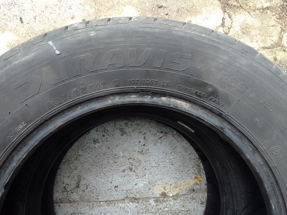 Cena za 2 Opony letnie 205/65r16C BRIDGESTONE 2022r 6mm