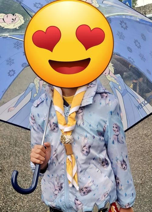 Impermeável Elsa azul