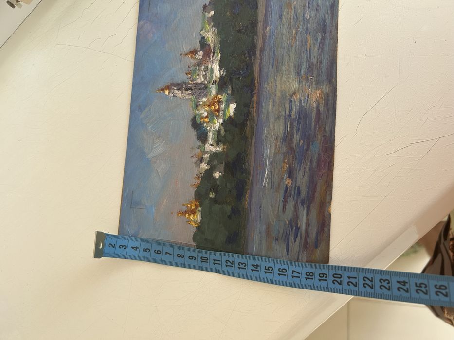 Красивая картина вид  Печерской лавры.