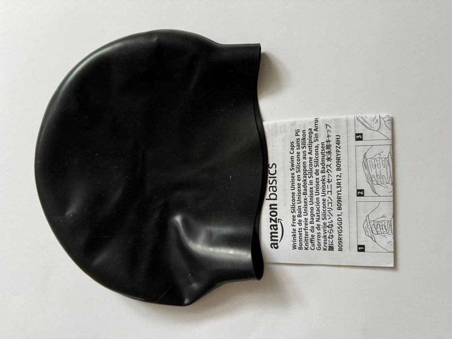 Nowy czarny czepek silikonowy Amazon
