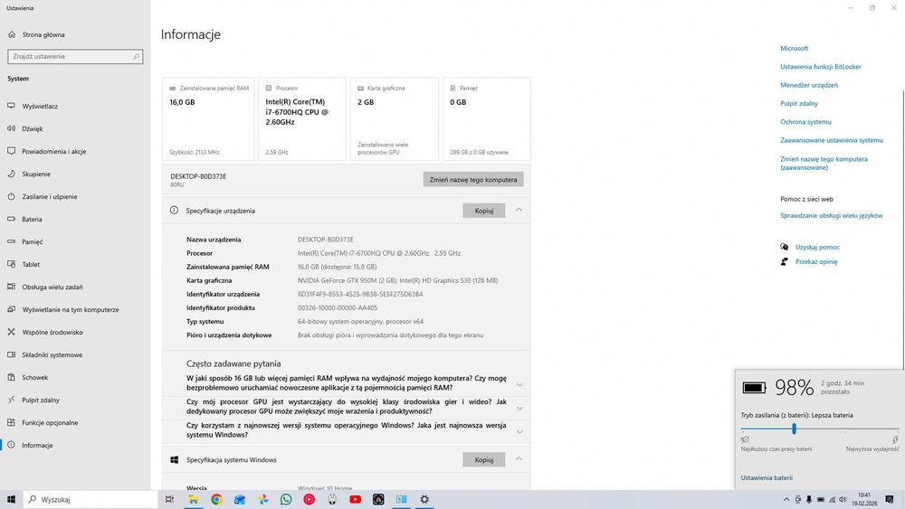 Laptop lenovo ideapad 700-15isk + gratisy