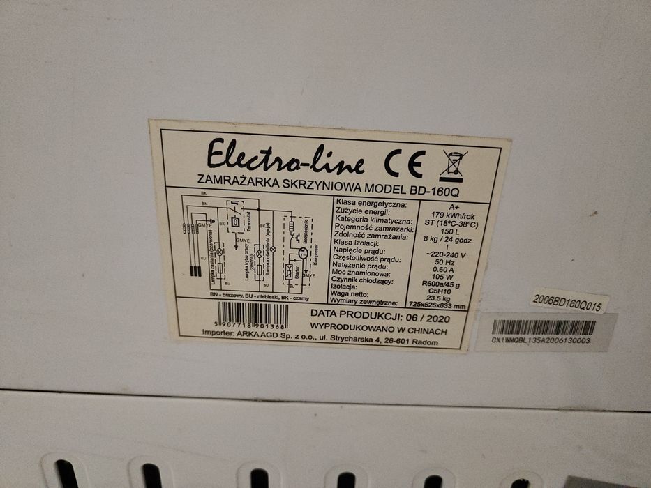 Zamrażarka skrzyniowa