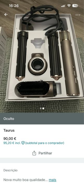 Maquina esticar cabelo