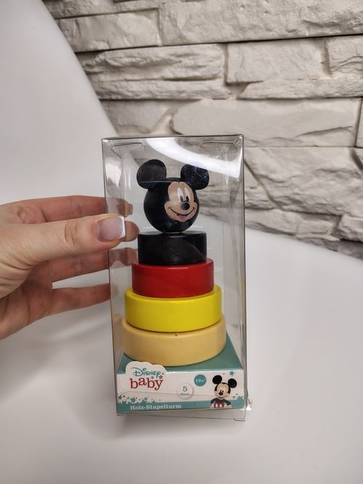 Дитяча розвиваюча піраміда іграшка Міккі Disney