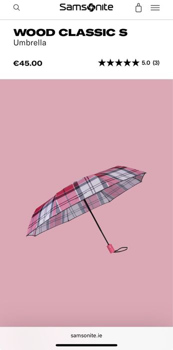 Парасоля/зонт Samsonite wood classic