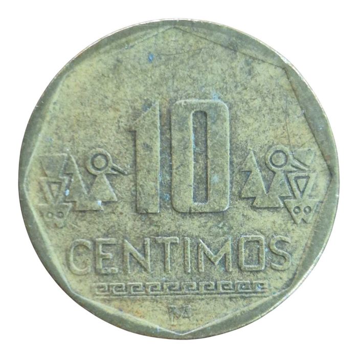Peru. Moeda 10 céntimos 2009