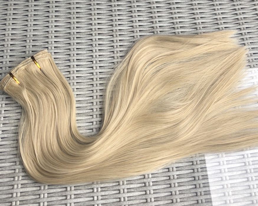 Premium Ultra Włosy doczepiane, naturalny blond, 16 klipsów, 317.