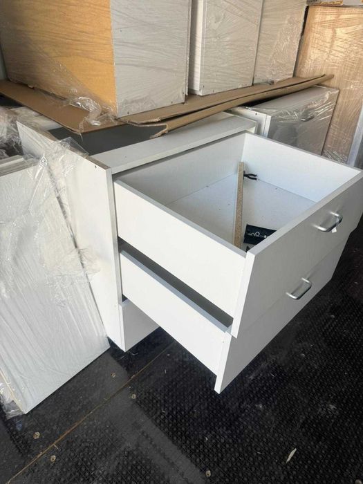 Szafka z szufladami kuchenna 70x81 biała połysk szafki  biuro dom