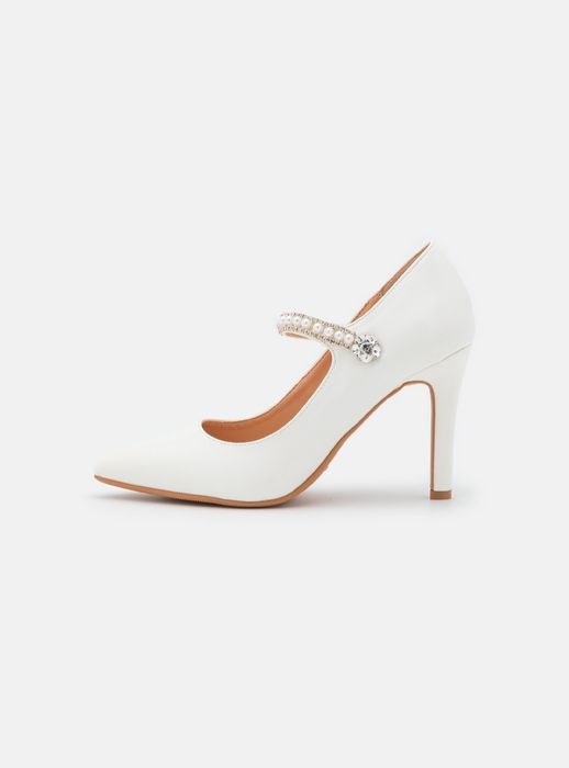 Buty białe szpilki ślub okazje Anna Field r. 38