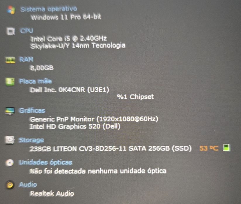 Dell Latitude 7270 | Intel Core I5-6300 | 8Gb | 240 SSD