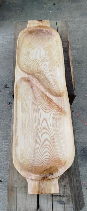 Taca, talerz, patera, miska drewniana olejowana