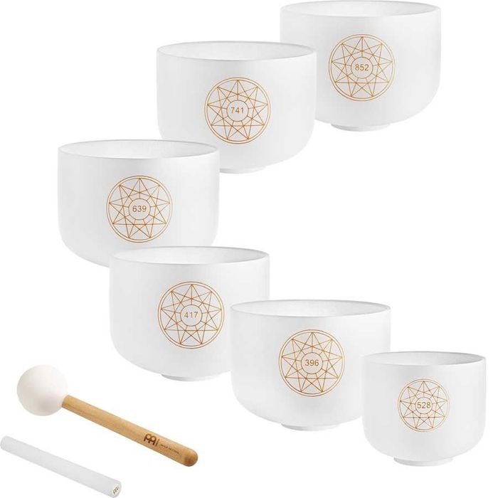 Meinl Crystal Singing Bowl Solfeggio Zestaw Mis Terapeutycznych