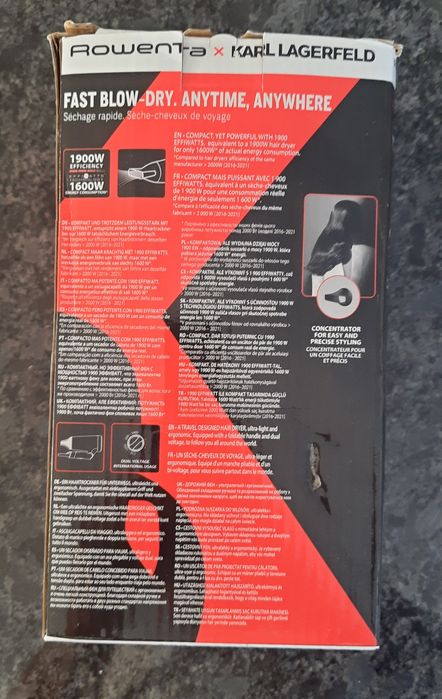 Rowenta x Karl Lagerfeld Express suszarka do włosów składana podróżna