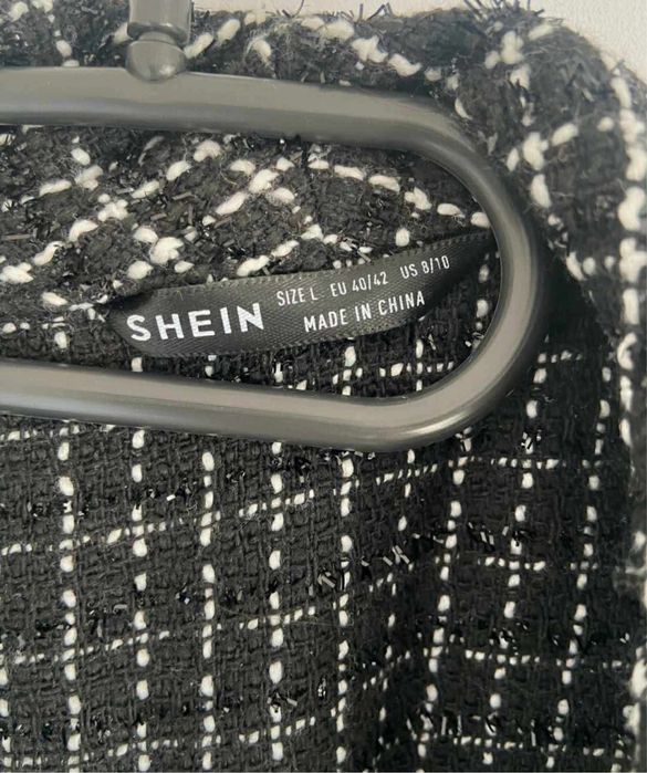 Elegancki, stylowy cienki płaszcz/narzutka L/XL – jak nowy!