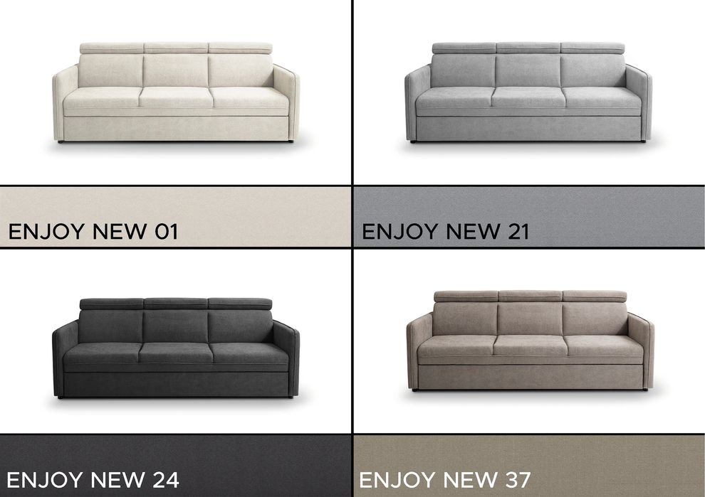 SOFA do salonu BARCELO 220 x 99 - Funkcja spania, ruchome zagłówki