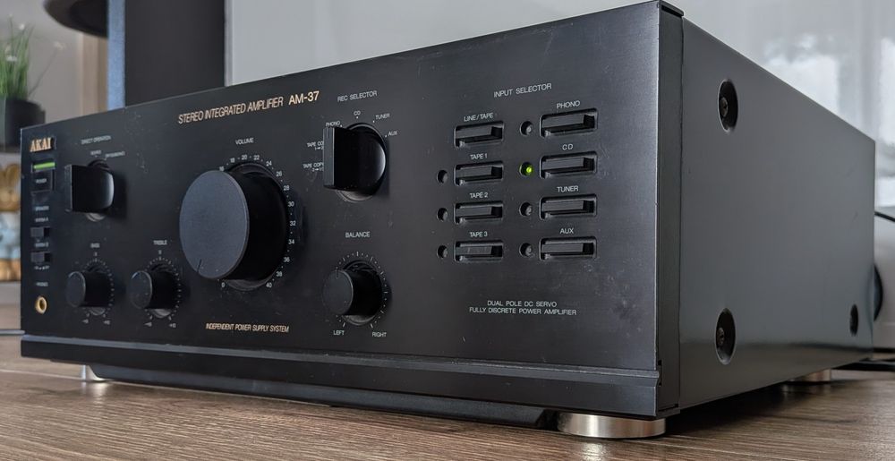 Wzmacniacz Stereo AKAI AM37. Mocny. Polecam. Stan BDB.