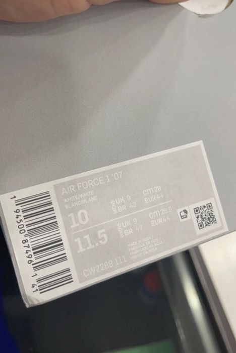 Air force 1 Brancas novas