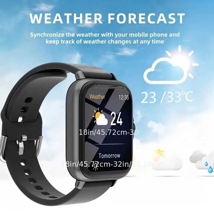 Smartwatch Desportivo compatível c/ Android e iPhone. Novo.