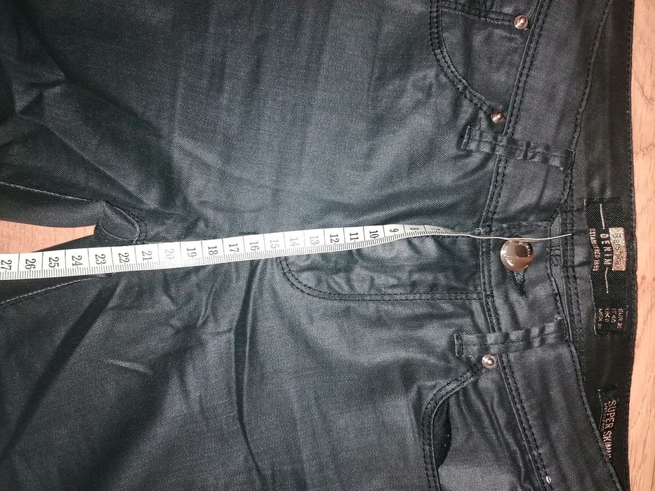 Spodnie woskowane Bereshka super skinny róż. 36czarne