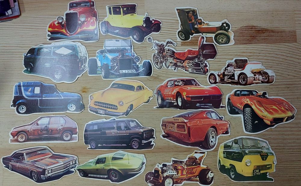 Calendários antigos (1986) carros/automóveis