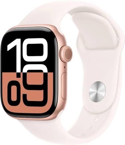 Apple Watch Series 10 GPS, 46mm Rose Gold Aluminum