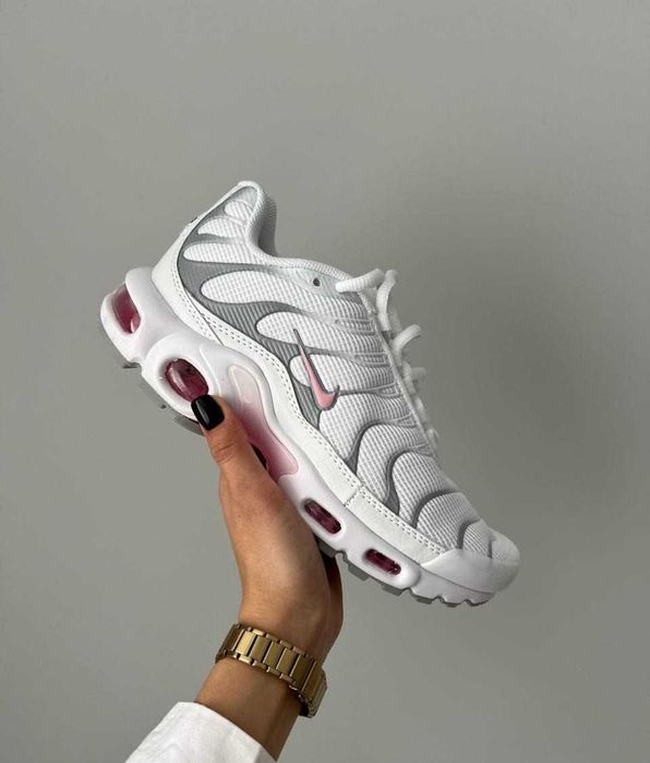 !SALE! Nike Air Max Plus TN White/Gray 36 37 38 39 40 41 найк тн