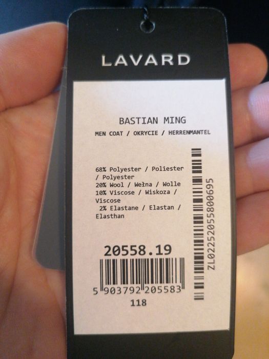 Płaszcz męski LAVARD