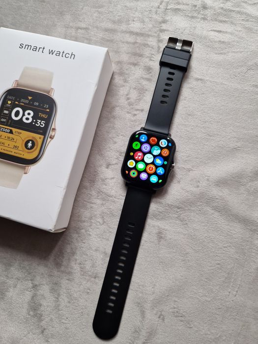 Smartwatch czarny komplet dwa paski jest nowy
