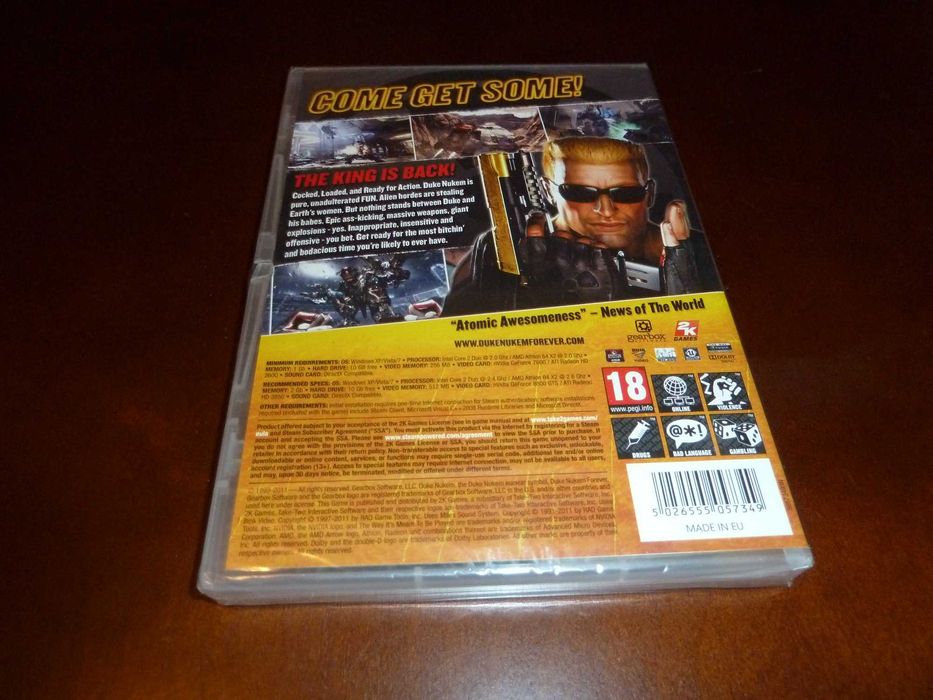 Duke Nukem Forever na PC, nowa, w folii, najtaniej, idealny prezent!