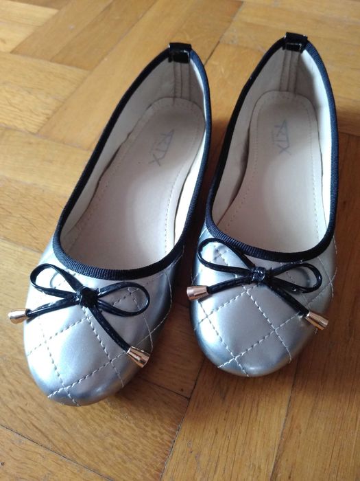 Baleriny srebrne rozm. 38