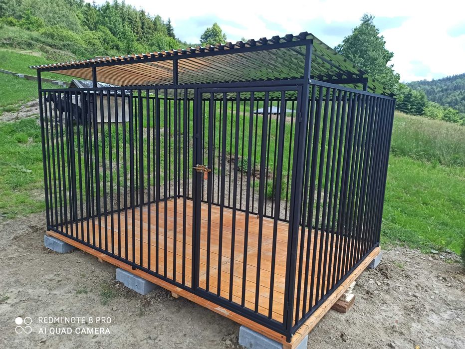 kojec klatka boks dla psa 3x2m Solidna konstrukcja