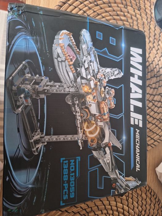 Zestaw klocków mechanicznych wieloryb