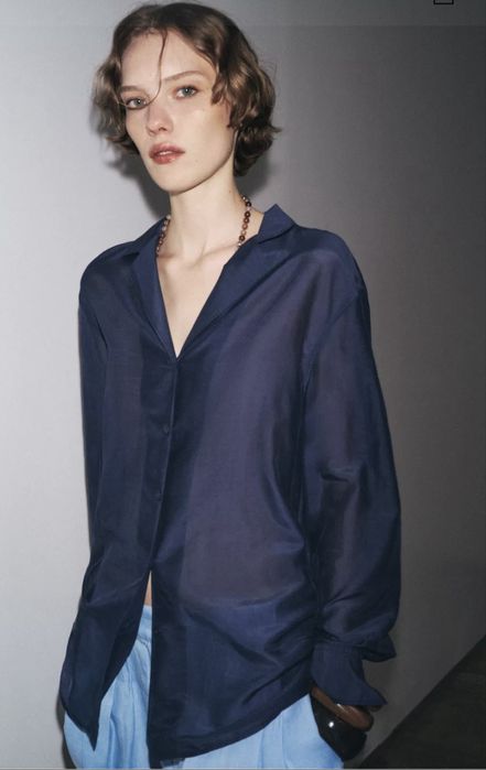 Блуза Zara S нова з біркою у складі шовк